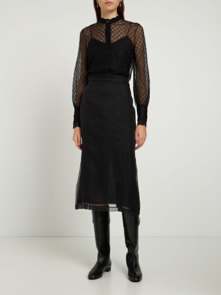 Pouzdrová sukně Gucci černé