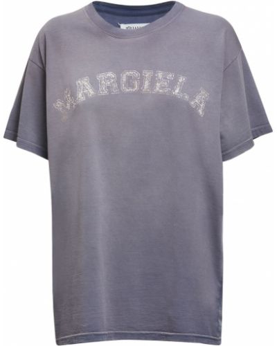Bavlněné tričko s potiskem jersey Maison Margiela