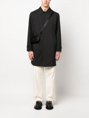 Kabát s knoflíky Brioni černý