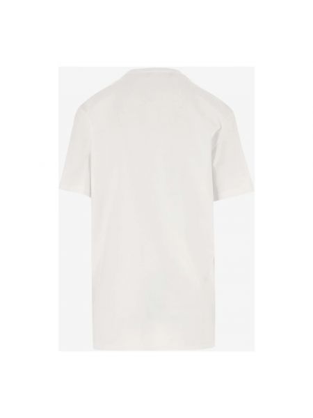 T-shirt mit print mit rundem ausschnitt Versace weiß
