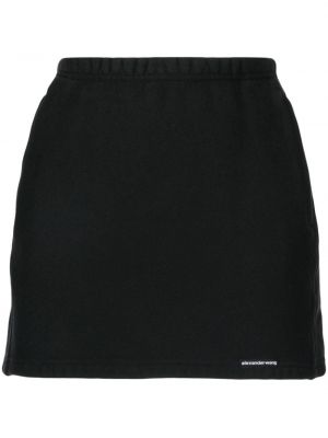 Bavlněné mini sukně Alexander Wang černé