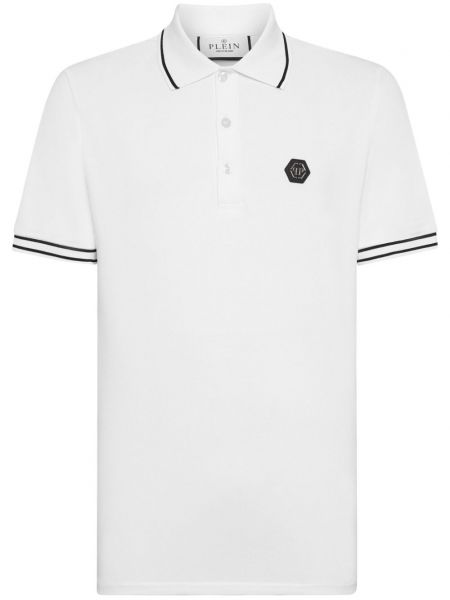 Polo en coton avec applique Philipp Plein