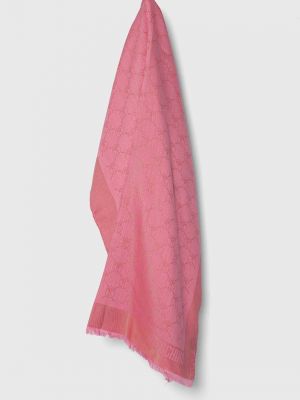 Вълнен шал Moschino розово