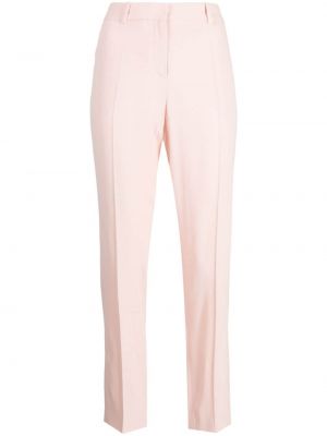 Růžové rovné kalhoty Paule Ka