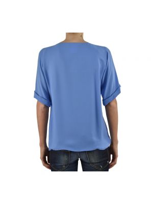 Camiseta de seda Dsquared2 azul