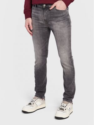 Skinny fit traperice Tommy Jeans siva