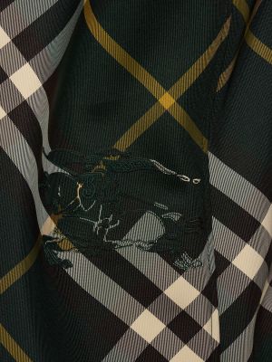 Kockovaná nylónová bunda s kapucňou Burberry