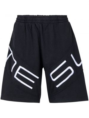 Brodert shorts Supreme svart