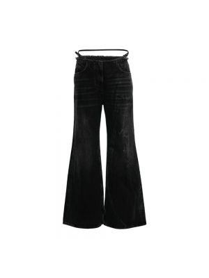 Czarne jeansy dzwony Givenchy
