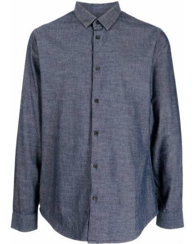 Camisa vaquera con botones Armani Exchange azul