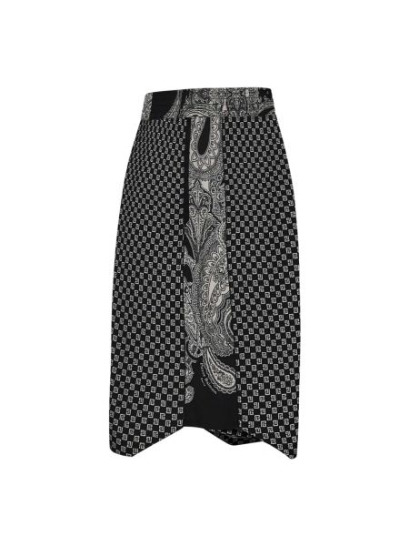 Pantalones cortos con estampado con estampado de cachemira Balmain negro