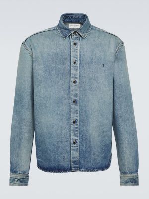 Džínová košile Saint Laurent modrá