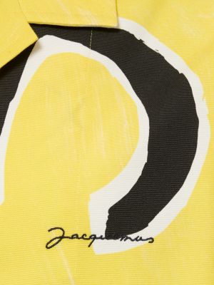 Camisa de algodón Jacquemus amarillo