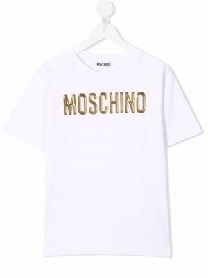 T-skjorte for jenter Moschino Kids hvit