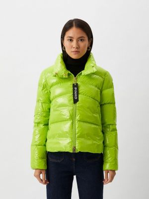 Утепленная демисезонная куртка Pinko зеленая