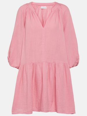 Бархатное платье мини Velvet розовое