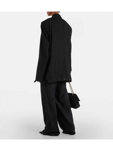 Gyapjú dzseki Balenciaga fekete