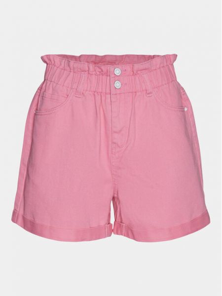 Pantaloni cu croială lejeră Vero Moda roz