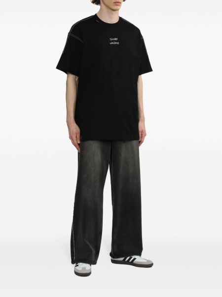T-shirt aus baumwoll mit print Izzue schwarz