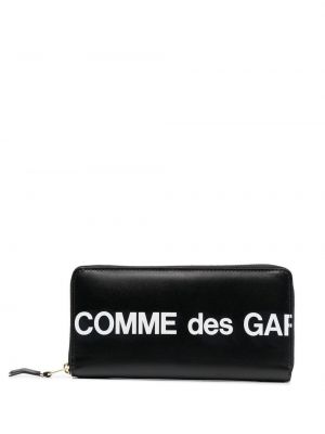 Peňaženka na zips s potlačou Comme Des Garçons čierna