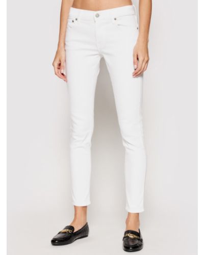 Skinny fit džínsy Polo Ralph Lauren biela