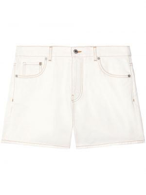 Shorts di jeans Off-white bianco