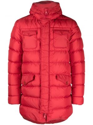 Kabát s kapucňou Herno červená
