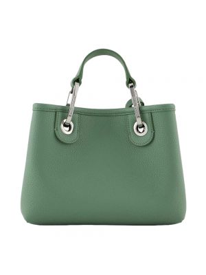 Shopper handtasche mit taschen Emporio Armani grün