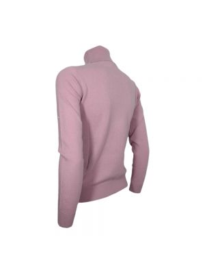 Jersey cuello alto de cachemir Cashmere Company rosa