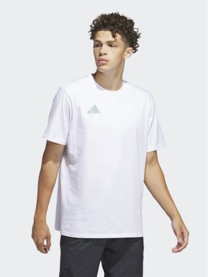 Relaxed fit marškinėliai Adidas balta