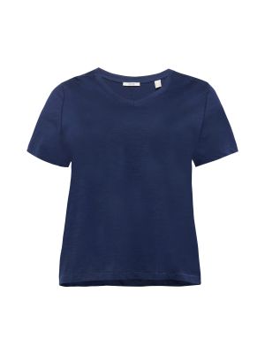 Тениска Esprit Curves синьо