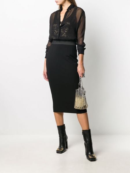 Falda de tubo ajustada Dolce & Gabbana negro