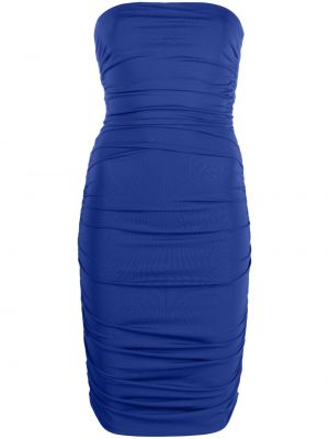 Κοκτέιλ φόρεμα ντραπέ The Andamane μπλε