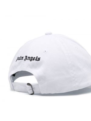 Distressed cap mit stickerei Palm Angels weiß