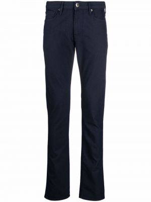 Pantalones rectos Emporio Armani azul