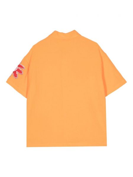 Květinová bavlněná košile Mira Mikati oranžová