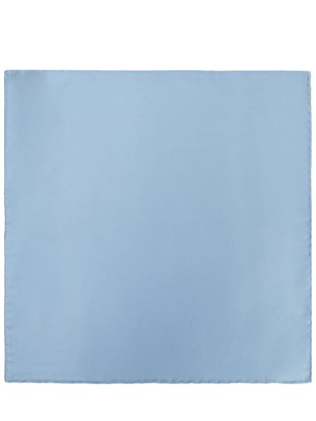 Шелковый платок Brioni голубой