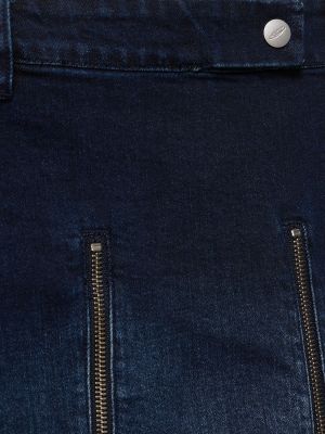 Πλισέ φούστα τζιν Cannari Concept μπλε