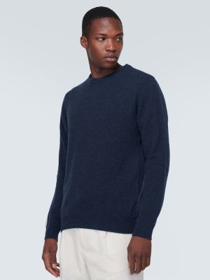 Džemper od kašmira Sunspel plava