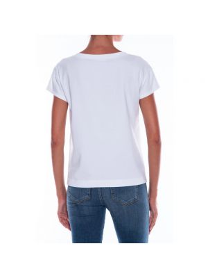 Camiseta de algodón con estampado Love Moschino blanco
