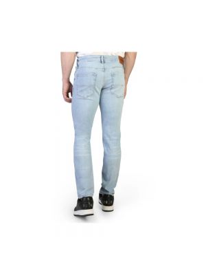 Jeansy skinny slim fit w jednolitym kolorze Tommy Hilfiger niebieskie
