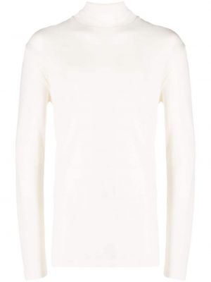 Bavlnený sveter Lemaire biela