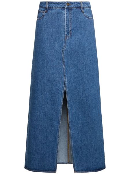 Jupe en jean en coton Designers Remix bleu