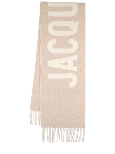 Ull skjerf Jacquemus beige