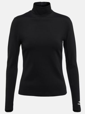 Пуловер от джърси Balenciaga черно