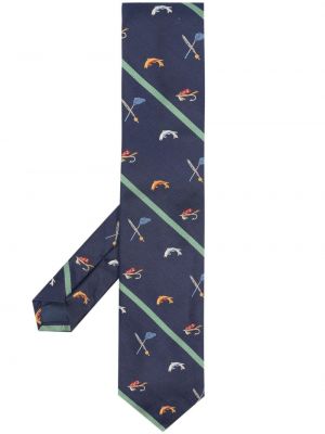 Копринена вратовръзка Polo Ralph Lauren синьо