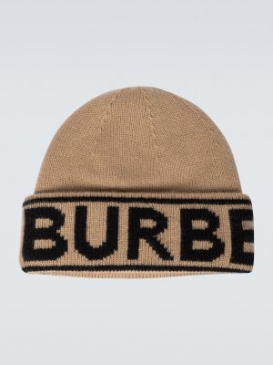 Кашемировая шапка Burberry бежевая