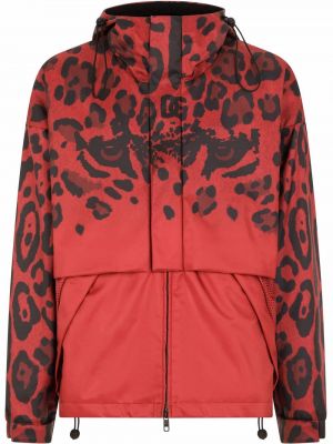 Leopárdmintás kapucnis dzseki nyomtatás Dolce & Gabbana