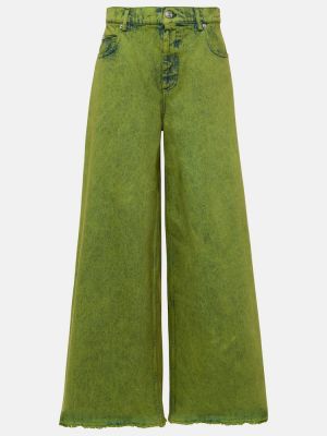 Džíny s vysokým pasem relaxed fit Marni zelené