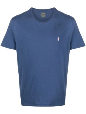 T-shirt med broderi Polo Ralph Lauren blå